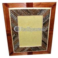 Picture Frame, Handmade With Leaf