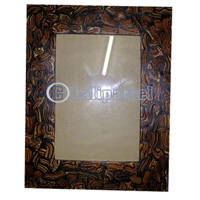 Picture Frame, Handmade With Shell Of Coconut 
