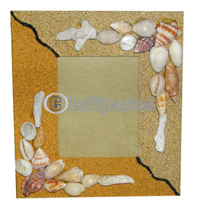 Picture Frame, Handmade With Sea Shell