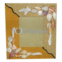 Picture Frame, Handmade With Sea Shell
