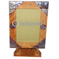 Picture Frame, Handmade With Stand And Sea Shell