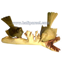 Wooden 2 Birds, With Parasite Wood