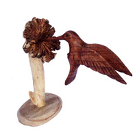 Wooden Birds, With Parasite Stand Wood