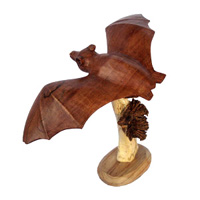 Wooden Bat, With Parasite Stand Wood