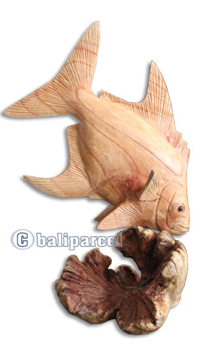 Wooden Fish With Parasite Wood