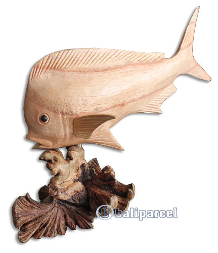 Wooden Fish With Parasite Wood