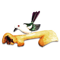 Handpainted Bird, With Parasite Wood