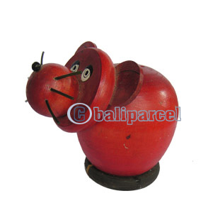 Wooden Coins Box, Hand Carved From Albesia Wood
