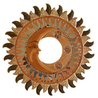 Mosaic Sun And Moon Mirror