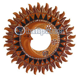 Mosaic Sun And Moon Mirror