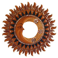 Mosaic Sun And Moon Mirror