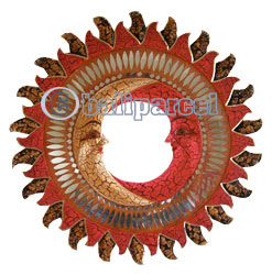 Mosaic Sun And Moon Mirror