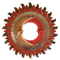 Mosaic Sun And Moon Mirror