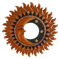 Mosaic Sun And Moon Mirror