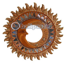 Mosaic Sun And Moon Mirror