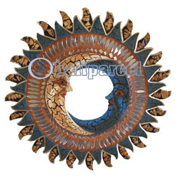 Mosaic Sun And Moon Mirror