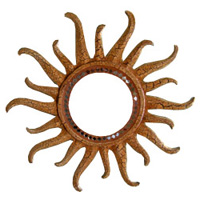 Mosaic Sun And Moon Mirror