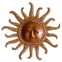 Mosaic Sun And Moon Mirror