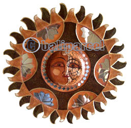 Mosaic Sun And Moon Mirror