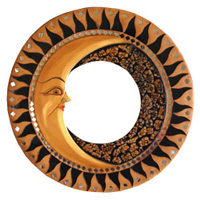 Mosaic Sun And Moon Mirror