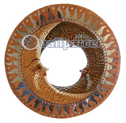 Mosaic Sun And Moon Mirror