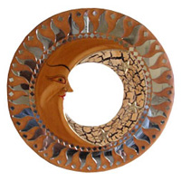 Mosaic Sun And Moon Mirror