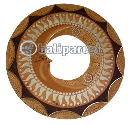 Mosaic Sun And Moon Mirror