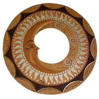Mosaic Sun And Moon Mirror