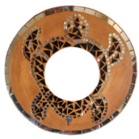 Mosaic Sun And Moon Mirror