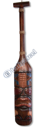 Wooden Tiki Paddle, Made From Albesia Wood