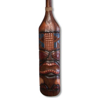 Wooden Tiki Paddle, Made From Albesia Wood