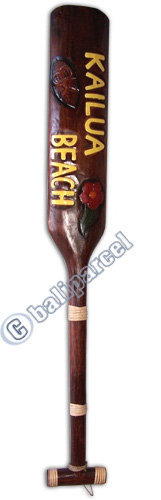 Wooden Tiki Paddle, Made From Albesia Wood