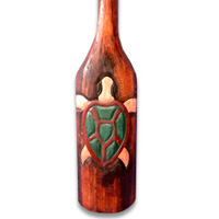Wooden Tiki Paddle, Made From Albesia Wood