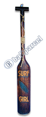 Wooden Tiki Paddle, Made From Albesia Wood