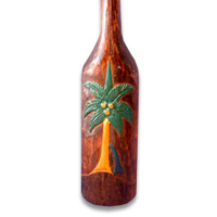Wooden Tiki Paddle, Made From Albesia Wood