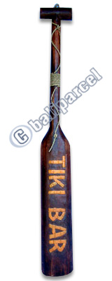 Wooden Tiki Paddle, Made From Albesia Wood