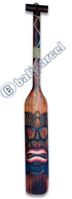 Wooden Tiki Paddle, Made From Albesia Wood