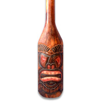 Wooden Tiki Paddle, Made From Albesia Wood