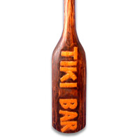 Wooden Tiki Paddle, Made From Albesia Wood