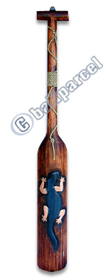 Wooden Tiki Paddle, Made From Albesia Wood