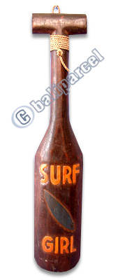 Wooden Tiki Paddle, Made From Albesia Wood