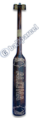 Wooden Tiki Paddle, Made From Albesia Wood
