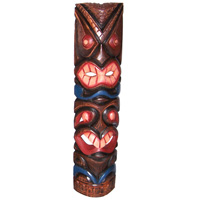 Wooden Tiki Mask, Hand Carved From Albesia Wood