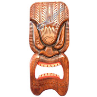 Wooden Tiki Mask, Hand Carved From Albesia Wood