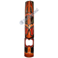 Wooden Tiki Mask, Hand Carved From Albesia Wood