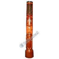 Wooden Tiki Trunk, Hand Carved From Albesia Wood