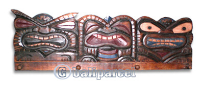 Wooden Tiki Hunger, Hand Carved From Albesia Wood