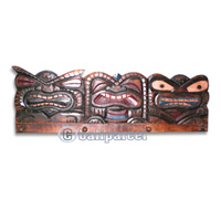 Wooden Tiki Hunger, Hand Carved From Albesia Wood