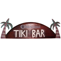 Wooden Tiki Wallhanging, Hand Carved From Albesia Wood