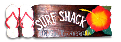 Wooden Surf Wallhanging, Hand Carved From Albesia Wood